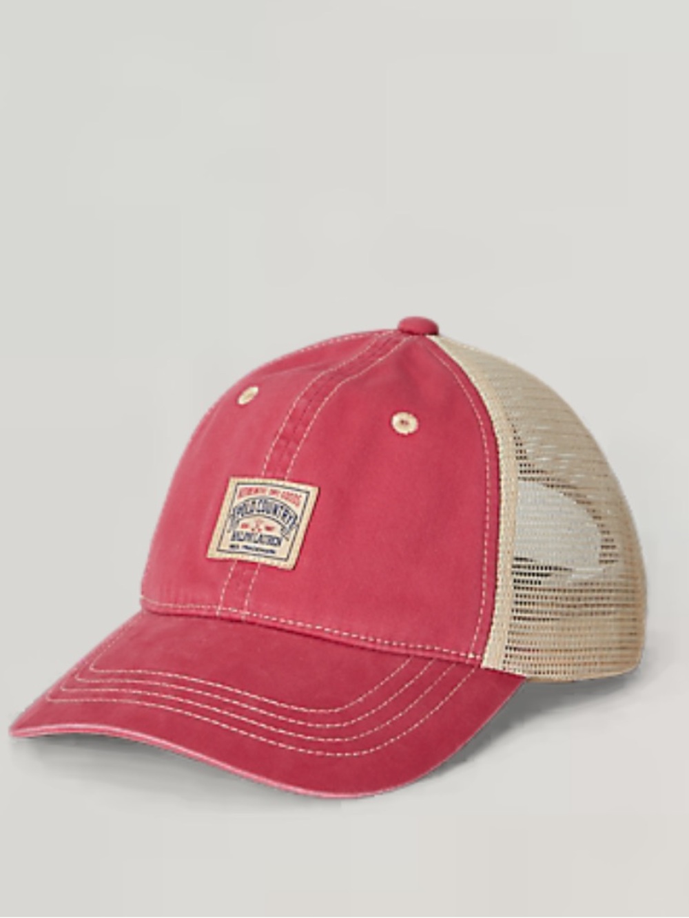 Polo Country Ralph Lauren Trucker Hat Twill Cotton Mesh Ball Cap Red NWT